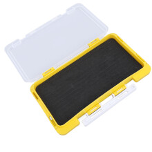 Boîte à gabarits en plastique étanche insert en mousse mince jaune