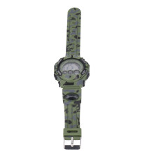 Wasserdichte 50M Camouflage-Kinderuhr mit 7 LED-Farben für Kinder im Alter von 5-15 Jahren
