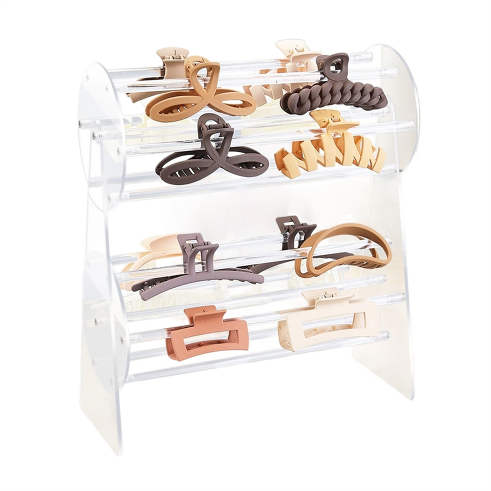 Unisex Claw Clip Organizer Holder,360-Degree Rotating Claw Clip Holder