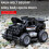 Auto RC 1:18 blu 500mAh 23.5x13x12.5cm LED 2