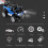 Auto RC 1:18 blu 500mAh 23.5x13x12.5cm LED 1