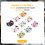 100pcs Cat Wooden Button Sewing Scrapbooking Colorful 4