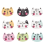 100pcs Cat Wooden Button Sewing Scrapbooking Colorful 3