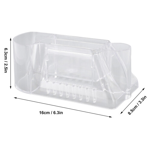 Support transparent pour perceuse à ongles 16  8,5  6,3 cm 1