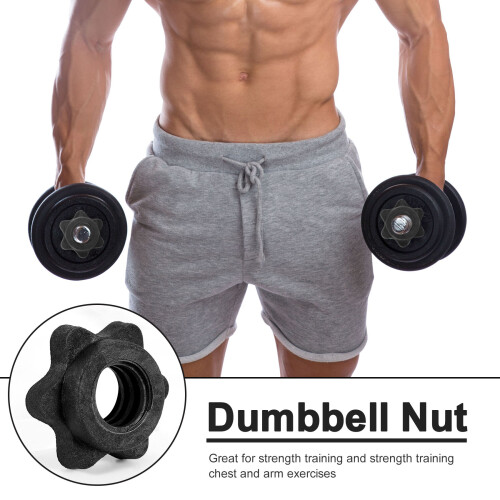 1 Pairs Dumbbell Hex Nut,Dumbbell Rod Nut, Collars 1