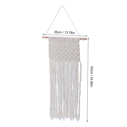 Stile Boho Frange Tappeto da Parete 35x63 cm Cotone 1