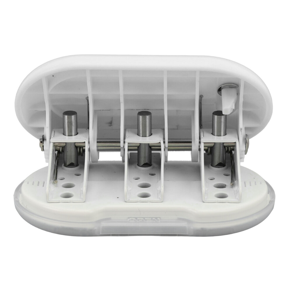 Durable ABS Metal 3 Hole Puncher - Easy Storage with Built-In Lock-image-OPC-PJCYVZK-NEW