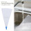 Tile Grout Masonry Mortar Bag with Brick Jointer Tuck Pointer Reusable 1.5kg 7
