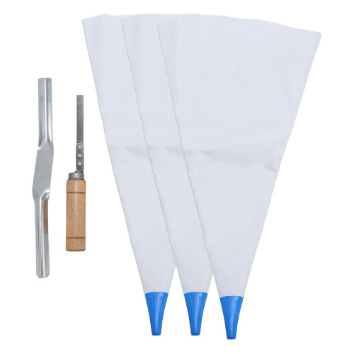 Tile Grout Masonry Mortar Bag with Brick Jointer Tuck Pointer Reusable 1.5kg 2
