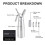 Professional Whipped Cream Dispenser Stainless Steel 500ML Capacity 6