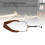 Sangle de cou pour saxophone Alto/Tenor café réglable 12
