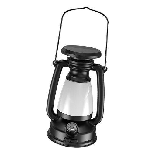 Lanterne USB vintage 120 lm 65x150x85mm noir