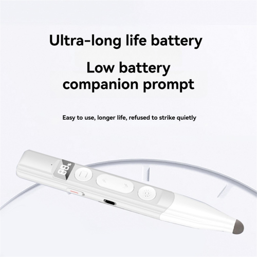 Wireless Presenter Remote Battery Level Display Stylus 1