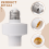 E27 Socket Smart Voice Light Bulbs Adapter E27 Led Lamp Holder Base 7