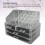 Durchsichtiger Make-up-Organizer 4-Schubladen 23,5x13,5x10,5cm 8