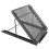 Supporto per laptop regolabile pieghevole nero 24x19x1.7cm 10