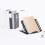 Supporto per laptop regolabile pieghevole nero 24x19x1.7cm 5