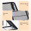 Supporto per laptop regolabile pieghevole nero 24x19x1.7cm 4