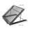 Supporto per laptop regolabile pieghevole nero 24x19x1.7cm 2