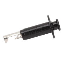 6,35 mm Mono Endpin-Ausgangsbuchse – Messinglegierung – Schwarz