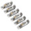 6 pezzi di selle metalliche HT-Adjust per 3-7 corde argento 13
