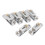 6 pezzi di selle metalliche HT-Adjust per 3-7 corde argento 6