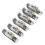 6 pezzi di selle metalliche HT-Adjust per 3-7 corde argento 14