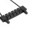Pont trapèze de guitare 6-cordes queue de cheval noire 8