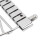 Coda trapezoidale a 6 corde, regolabile, argento. 6