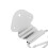 Coda trapezoidale a 6 corde, regolabile, argento. 8