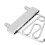 Coda trapezoidale a 6 corde, regolabile, argento. 10
