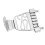 Coda trapezoidale a 6 corde, regolabile, argento. 12