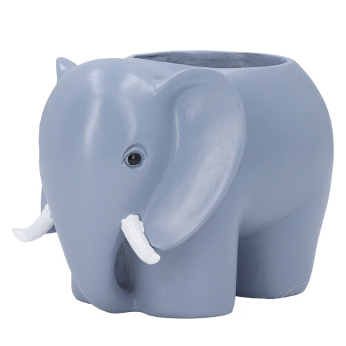 Pot en résine en forme d’éléphant 14 x 10 x 10,5 cm 2