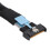 Câble MCIO 8i à 8i, argent, 19,7 po, PCIe 5.0 8