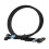 Câble MCIO 8i à 8i, argent, 19,7 po, PCIe 5.0 9