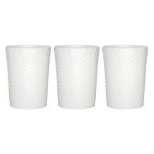 Bathroom Trash Can,Small Trash Can With Trash Bag 3pcs,White