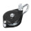 Polea con grillete giratorio 0,4 t, Ø14 mm, plateado 1