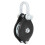 Polea con grillete giratorio 0,4 t, Ø14 mm, plateado 3