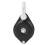 Polea con grillete giratorio 0,4 t, Ø14 mm, plateado 8