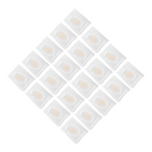 20 pezzi di cerotti in gel antifrizione impermeabili per dita dei piedi e tallone