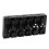 Practice & Stage 5 String Bass Bridge with Flip Top & Micro Adjustment in Black 1