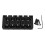 Practice & Stage 5 String Bass Bridge with Flip Top & Micro Adjustment in Black 14