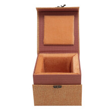 Custodia per testa di bambola in scala 1/3, colore kaki, interno 11x11x10,5 cm