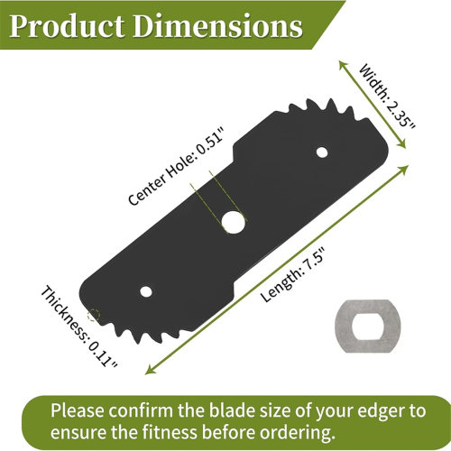 -007 7-1/2in Edge Hog Heavy-Duty Edger for Black & 3PCS 1