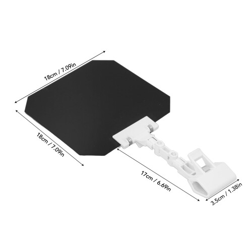Cache d'ombrage pour soudage 18 cm blanc PP/PA clip-on 1