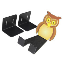 Porte-vélos mural en forme de hibou peut contenir 1 vélo, argenté