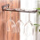 Matte Copper Wall Mounted Iron Glasses Holder Rack Easy Install 78cm 7
