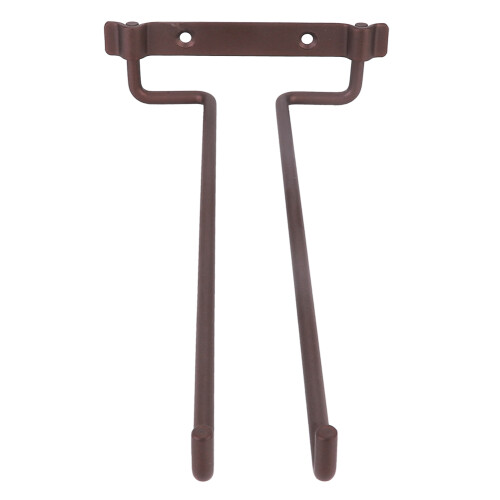Matte Copper Wall Mounted Iron Glasses Holder Rack Easy Install 78cm