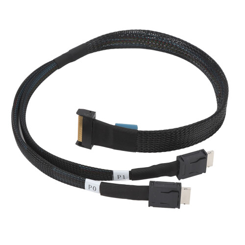Câble 8i vers Oculink SFF8611 4i, 19,7 pouces, Argent 1