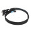 Câble 8i vers Oculink SFF8611 4i, 19,7 pouces, Argent 1